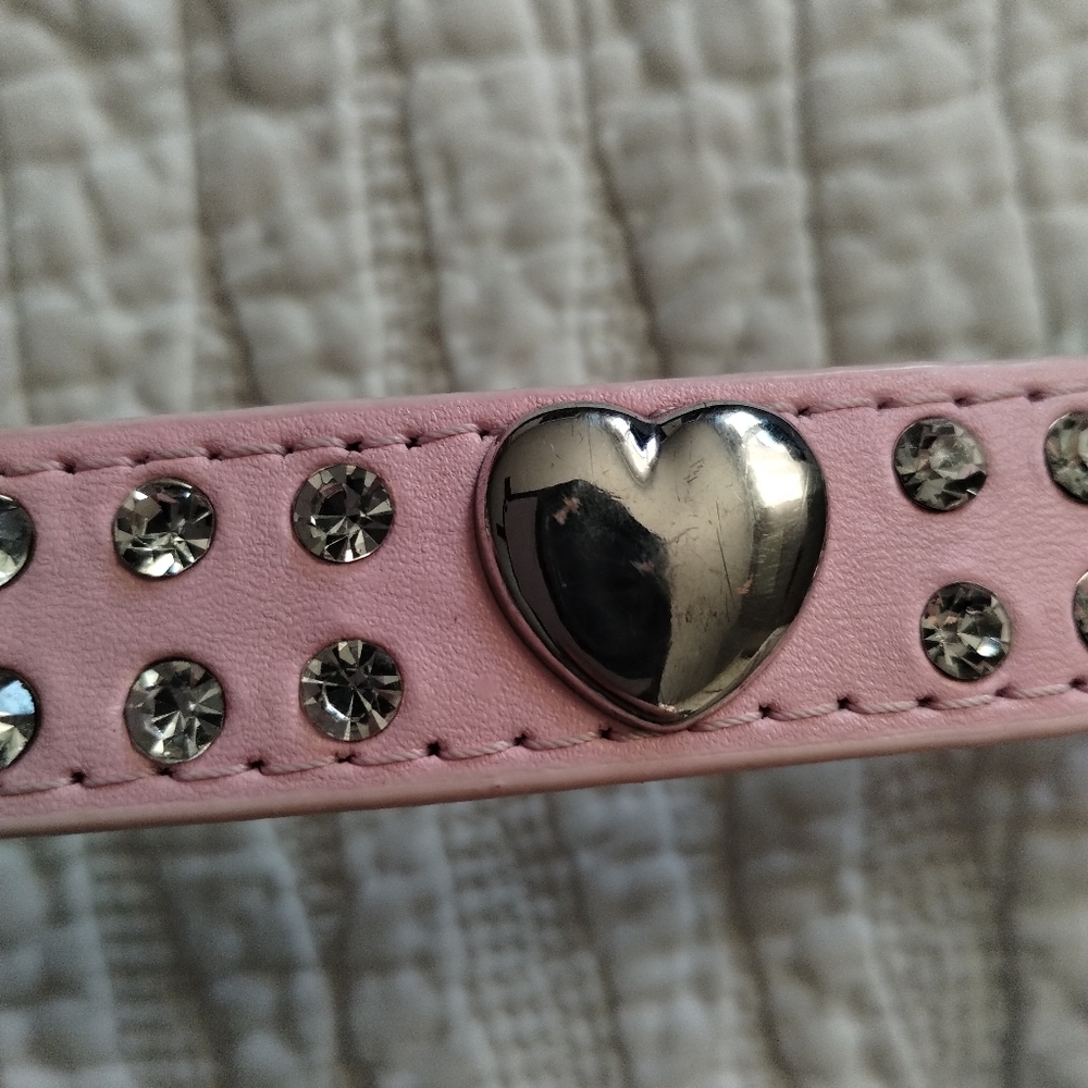 Pink Rhinestone Doggie Collar - Picture 2 of 4